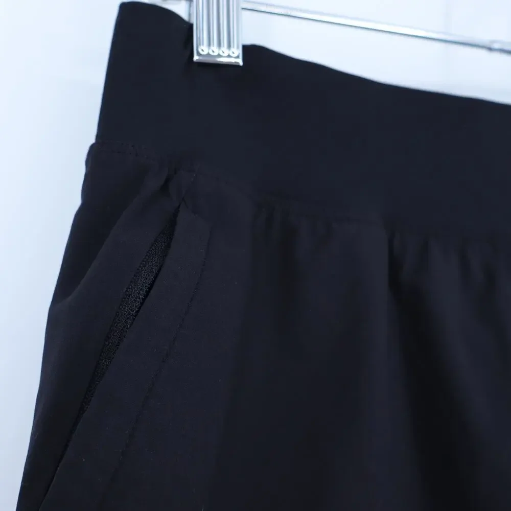 Alo Yoga Stride Shorts Black Anthracite Linerless Pull On Active Women's S